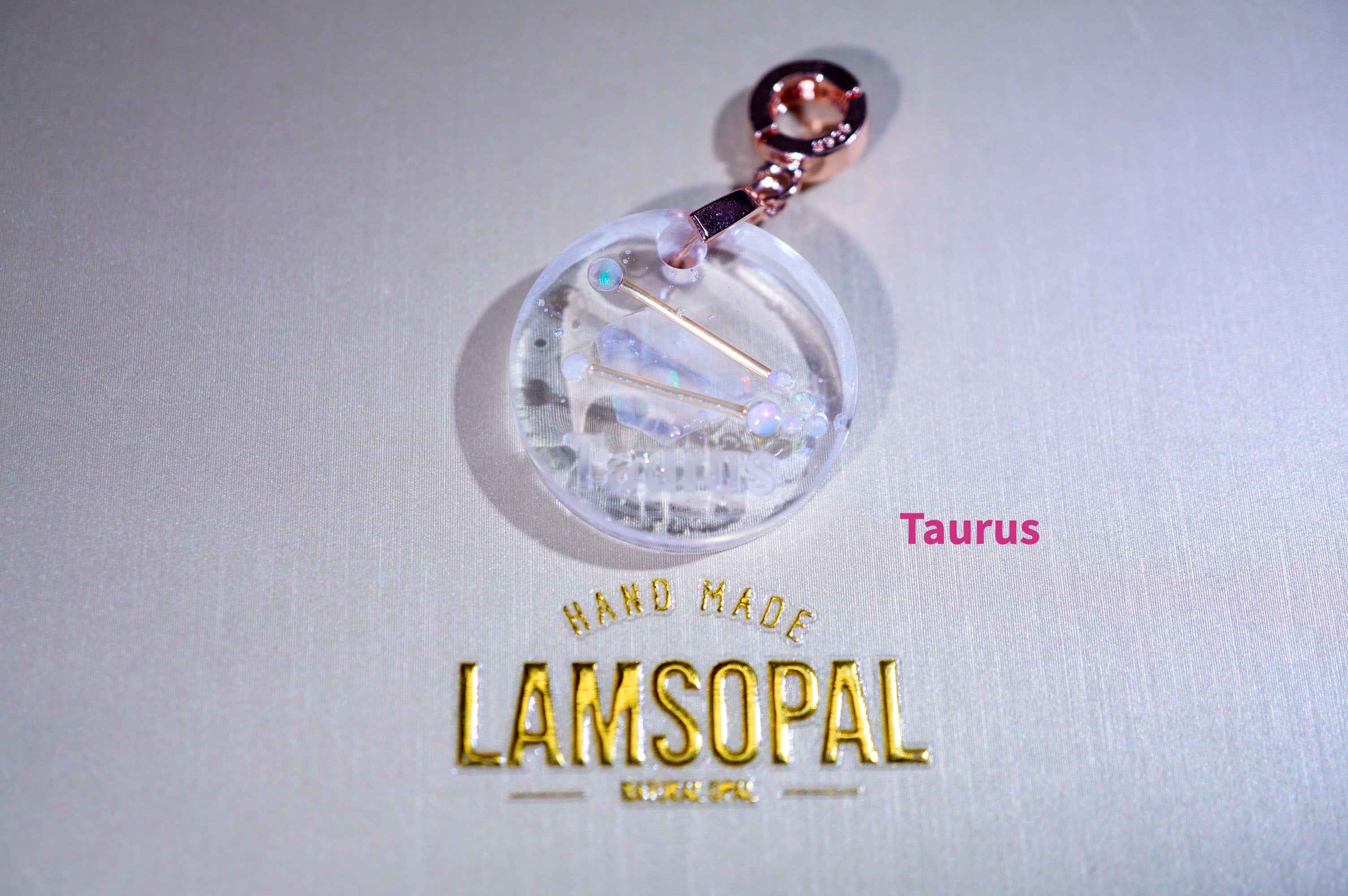Handmade Astronomy Opal Pendant Necklace, Mined from Coober Pedy, Australia