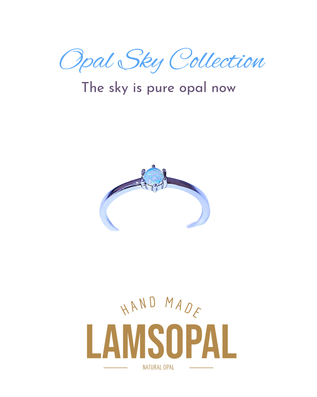 Sterling Silver Crystal Opal Ring | Mined from Coober Pedy, Australia